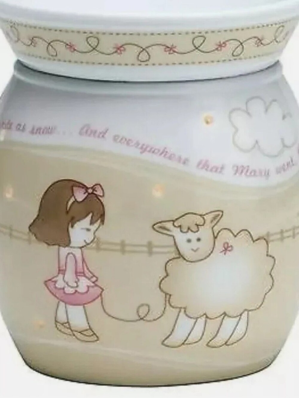 Scentsy Mary Had a Little Lamb Wax Warmer